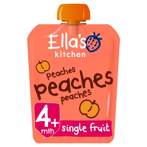 Ella's Kitchen Organic Peaches First Tastes Baby Food Pouch 4+ Months