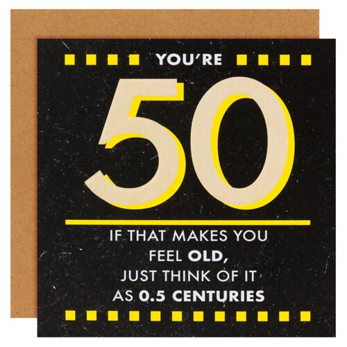 Hallmark You're 50 Birthday Card