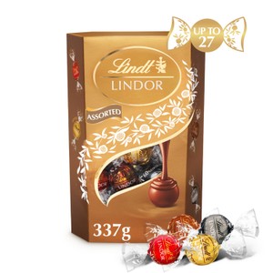 Lindt Lindor Silver Assorted Chocolate Truffles Box 337g