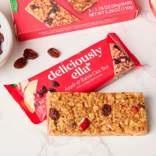 Deliciously Ella Apple, Raisin & Cinnamon Oat Bars Multipack 3x50g