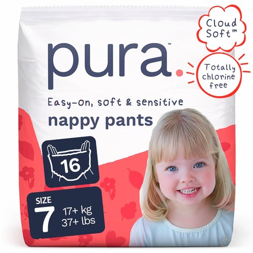 Pura Soft Comfort Nappy Pants Size 7 (16 pack)