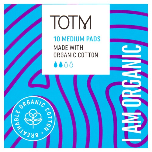 Totm Organic Cotton Medium Flow Pads