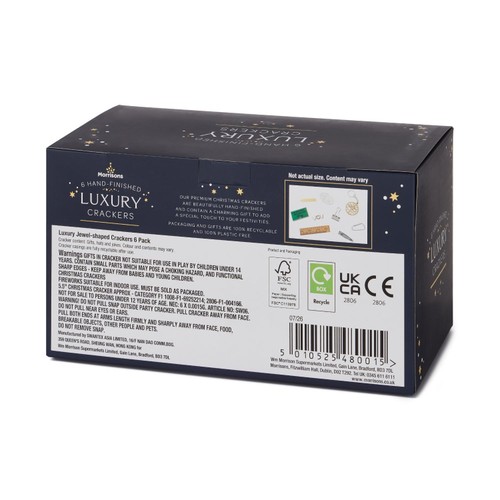 Morrisons Luxury Shaped Crackers 6 Pack