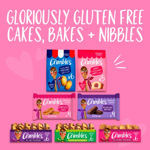 Mrs Crimble's Gluten Free 4 Big Bakewell Slices 