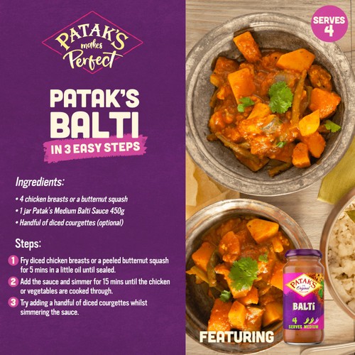 Patak's Balti Indian Curry Cooking Sauce 450g