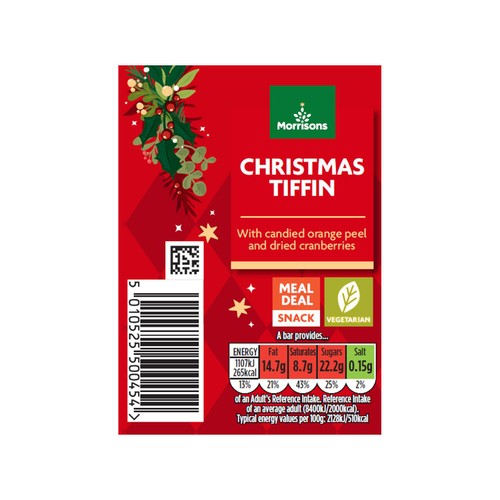 Morrisons Christmas Tiffin Bar 50g