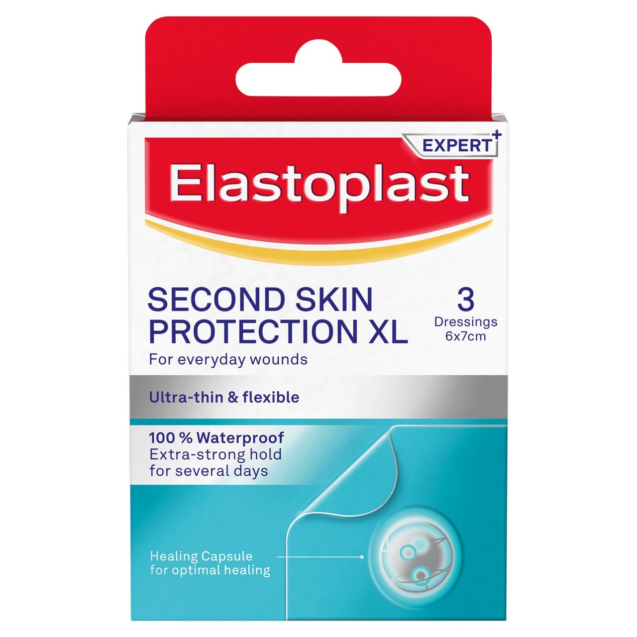Elastoplast Second Skin Protection Faster Healing XL Dressings 3 Pack