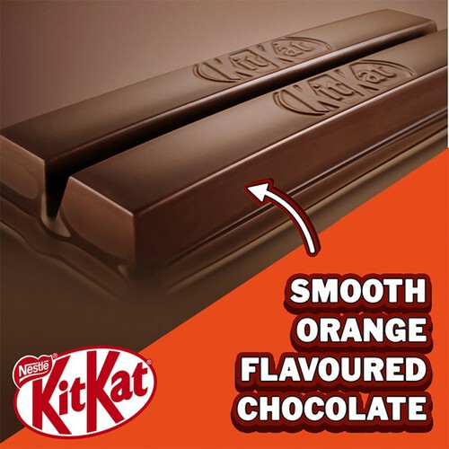 Kit Kat 2 Finger Orange Milk Chocolate Biscuit Bar Multipack 9 Pack