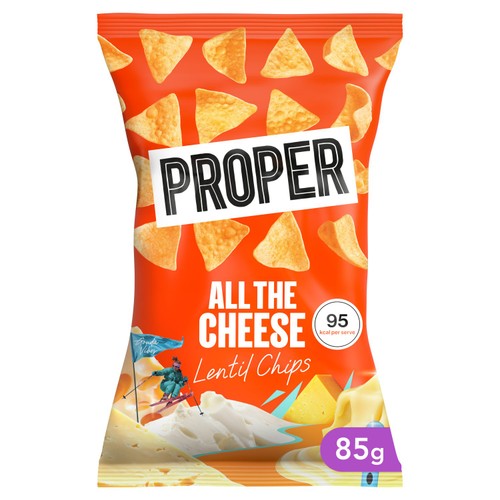 Proper Chips All The Cheese Lentil Chips 85g