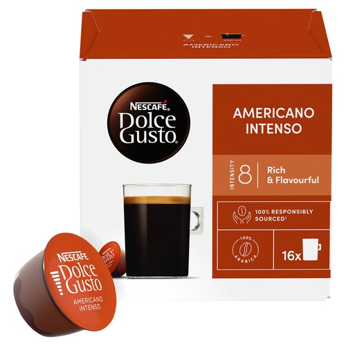 Nescafe Dolce Gusto Americano Intenso Coffee 16 Pods