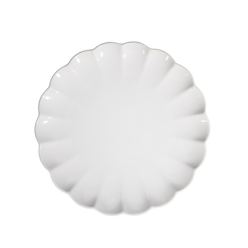 Nutmeg Home White Scallop Dinnerware 12pc Box Set