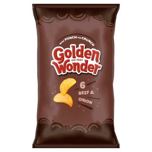 Golden Wonder Beef & Onion 6 x 25g