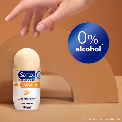 Sanex Derma Care Sensitive 48hr Roll On Deodorant 50ml