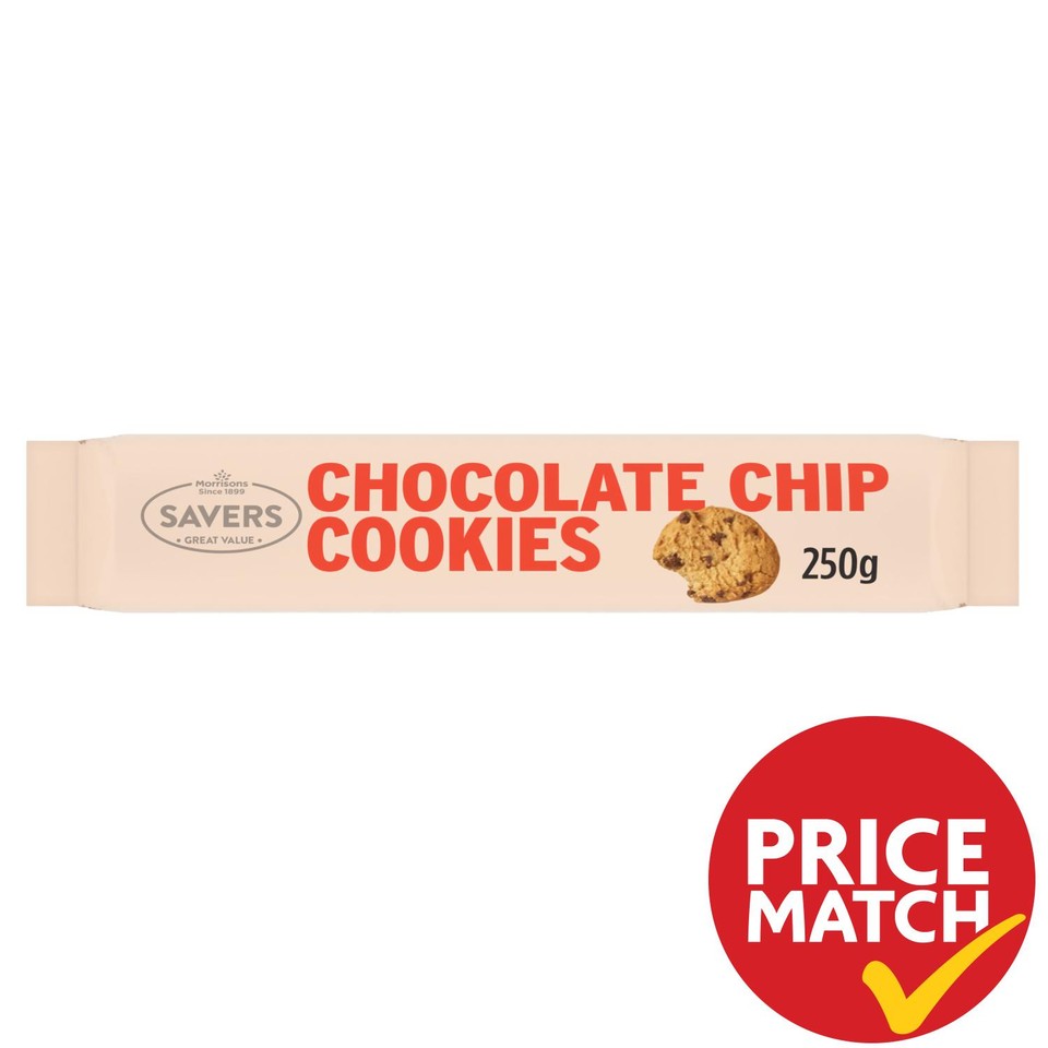 Morrisons Savers Chocolate Chip Cookies - Morrisons Online Groceries ...
