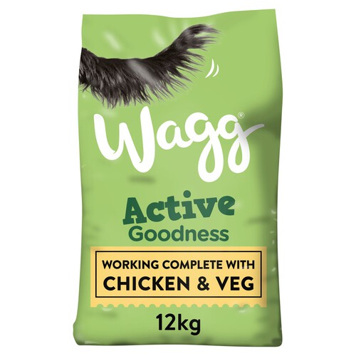 Wagg Active Goodness Dry Adult Dog Food In Chicken & Veg