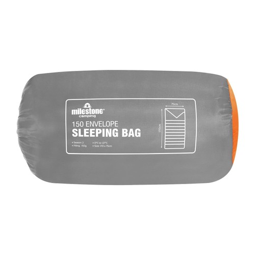 Milestone Envelope Sleeping Bag Single 2 Seasons