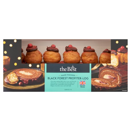 Morrisons The Best Black Forest Profiter-Log 920g