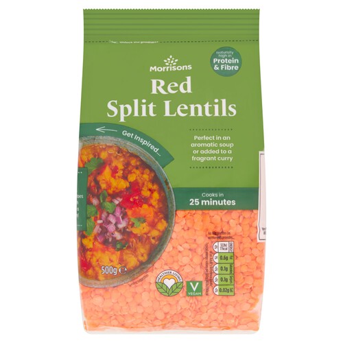 Morrisons Wholefoods Red Split Lentils 