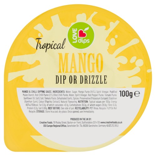 Love Dips Tropical Mango Dip or Drizzle