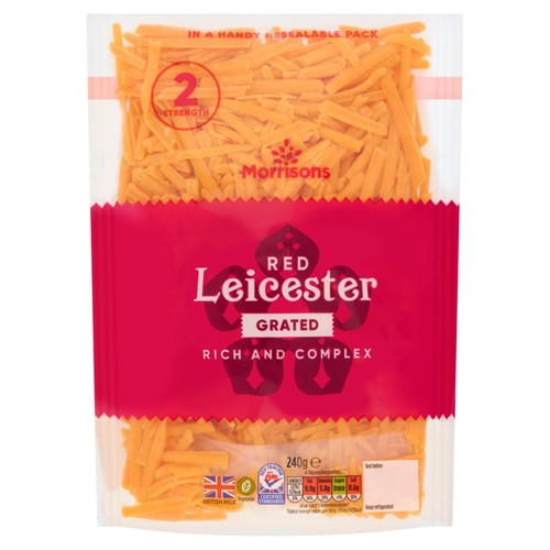 Morrisons grated red leicester