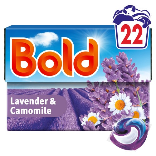 Bold Laundry Detergent Liquid Pod Lavender & Chamomile 22 Washes