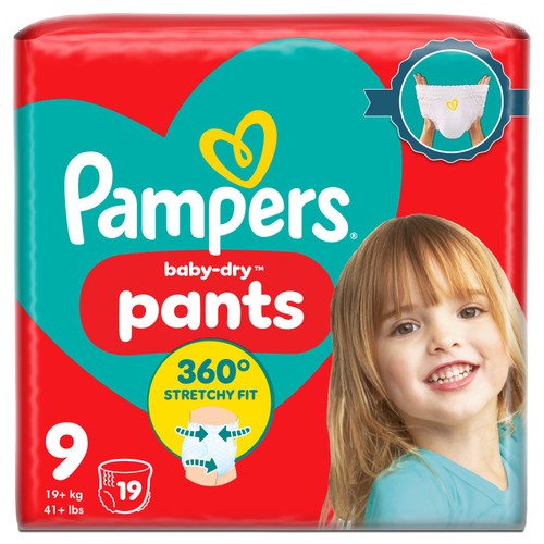 Pampers Pants Nappies Pull On Size 9   19 pack