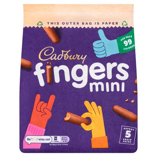 Cadbury Mini Fingers Biscuits 