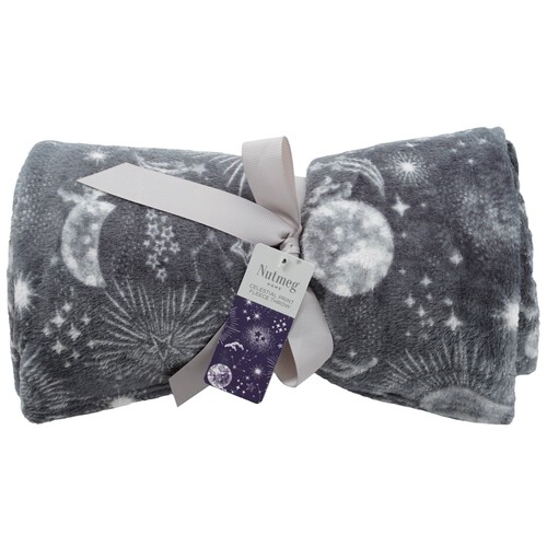 Nutmeg Home Celestial Fleece Throw