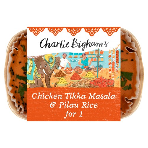 Charlie Bigham's Chicken Tikka Masala & Pilau Rice 403g