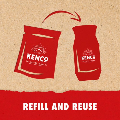 Kenco Decaff Eco Refill 150g