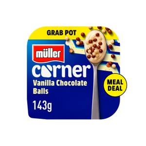 Muller Corner Vanilla Chocolate Balls Grab Pot 143g