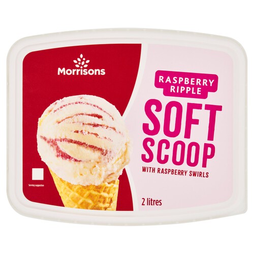 Morrisons Raspberry Ripple Ice Cream