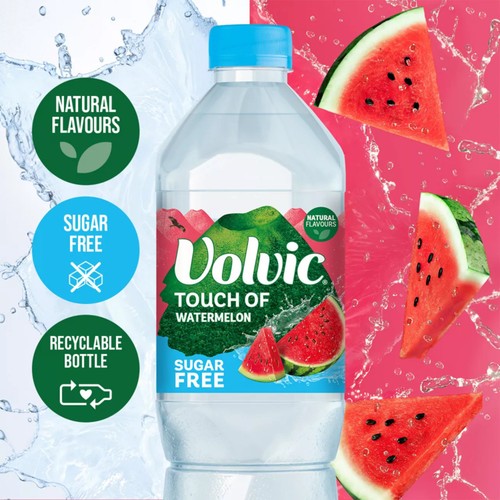 Volvic Touch of Fruit Sugar Free Watermelon Natural Flavoured Water
