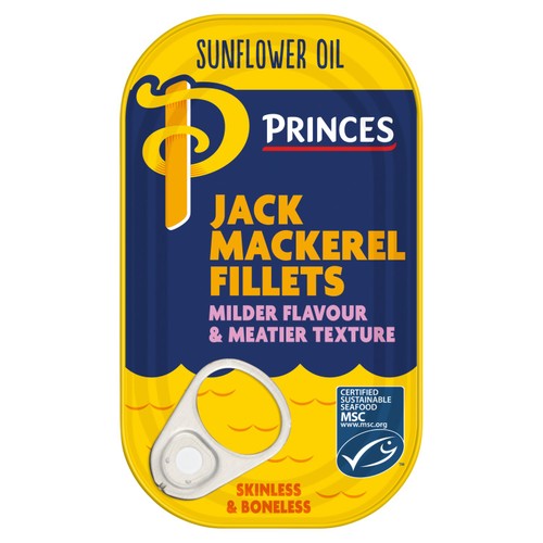 Princes Msc Jack Mackerel In Sunflower Oil 