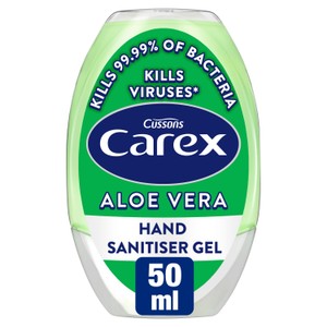 Antibacterial Hand Sanitiser Gel Aloe Vera 50ml