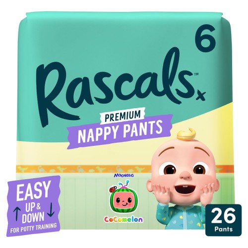 Rascals Cocomelon Size 6 Nappy Pants 