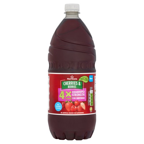 Morrisons Cherries Berries Quad Concentrate Squash