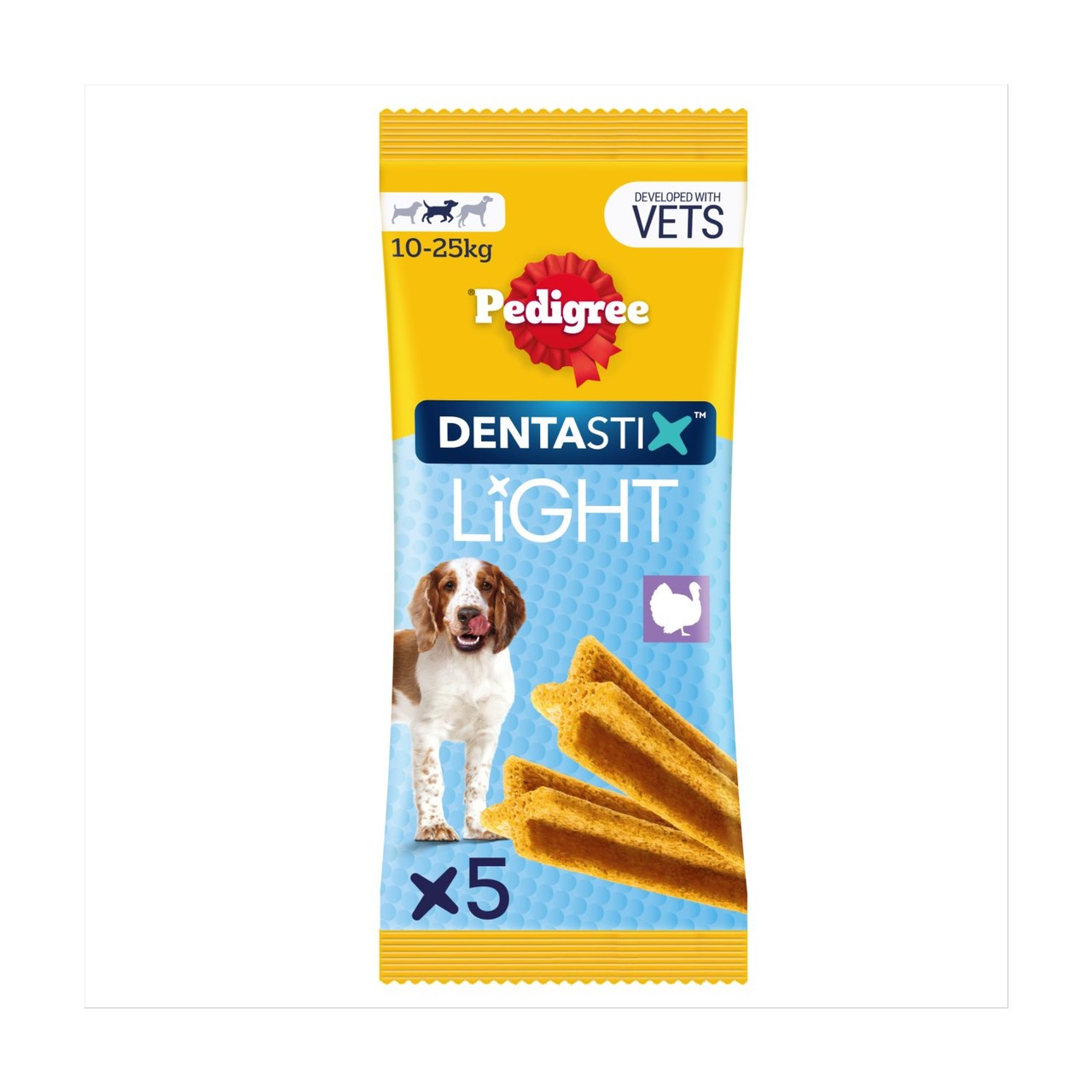 Pedigree Dentastix Light Daily Dental Chews Medium Dog 5 Sticks