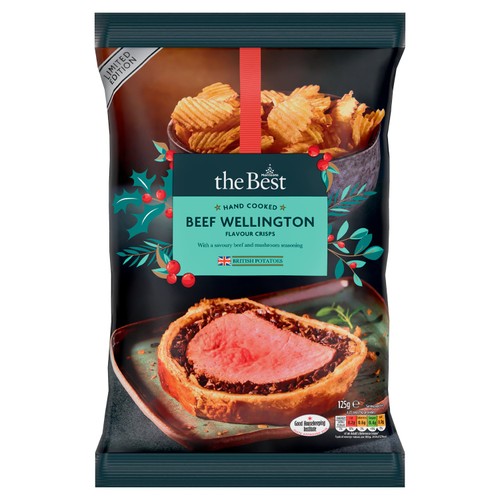 Morrisons The Best Beef Wellington Hand Cooked Crisps 125g