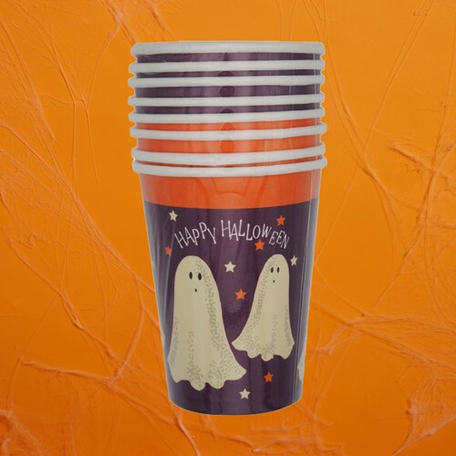 Morrisons Halloween Paper Cups 8 Pack