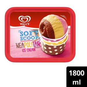 Soft Scoop Neapolitan Ice Cream Dessert Tub 1800ml