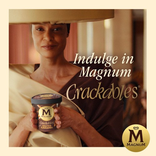 Magnum Crackables Salted Caramel Ice Cream Tub 440ml