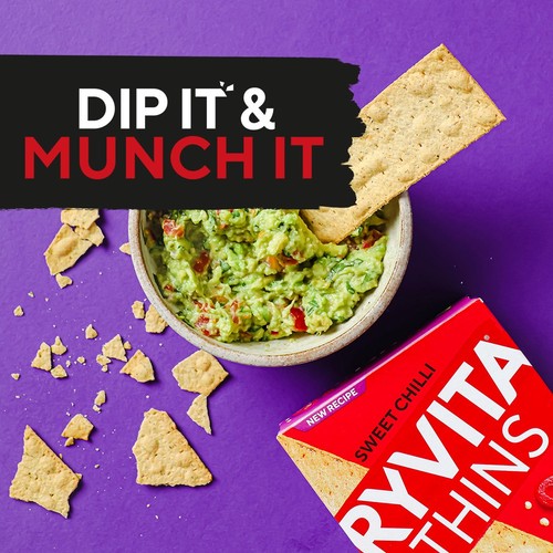Ryvita Thins Sweet Chilli Flatbread Crackers 