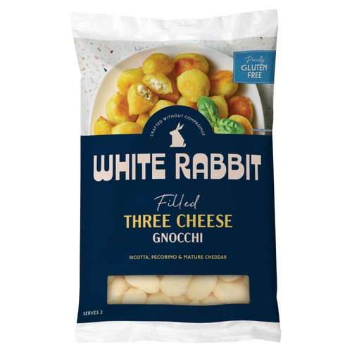 White Rabbit Gluten Free Three Cheese Filled Gnocchi 350g