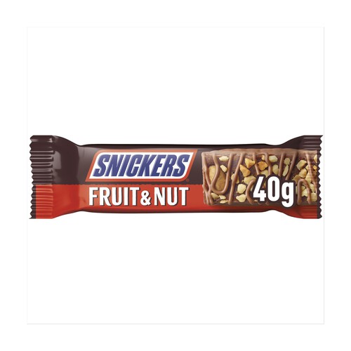 Snickers Triple Treat Fruit, Nut & Chocolate Snack Bar 