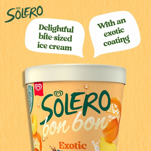 Solero Bonbon Exotic Ice Cream Frozen Snack 12 Pack