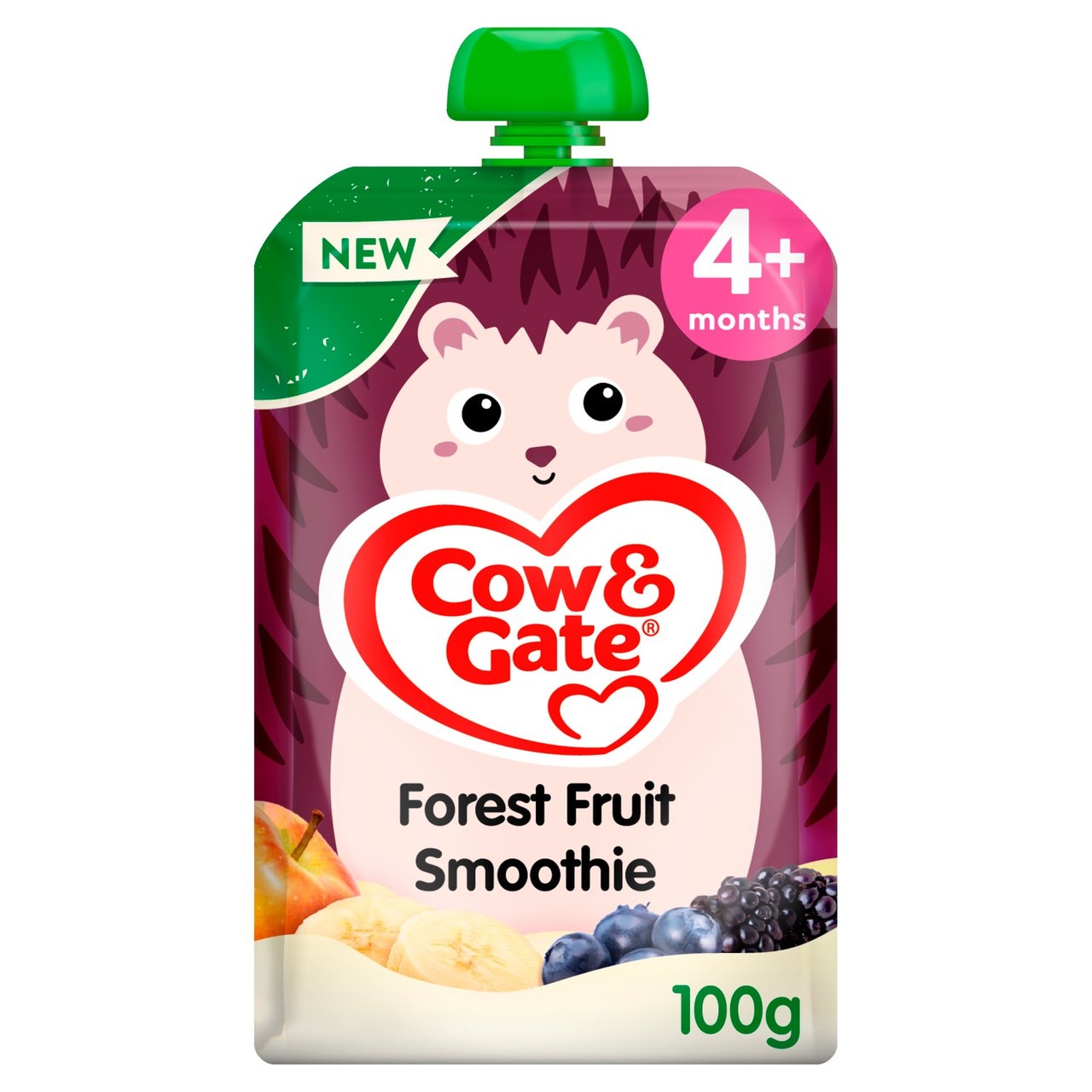 Cow & Gate Fruit Pouch Forest Fruit Smoothie Baby Food Snack 4+ Months 100g