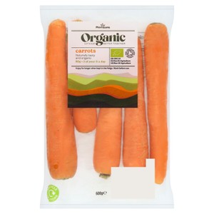 Morrisons Organic Carrots 600g