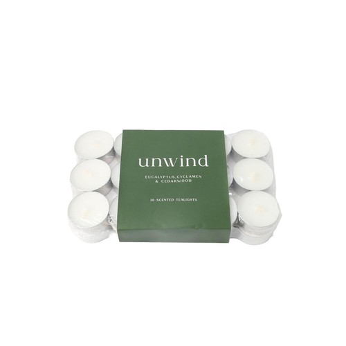 Home Style Wellbeing Scented Unwind Tealights 30 Pack