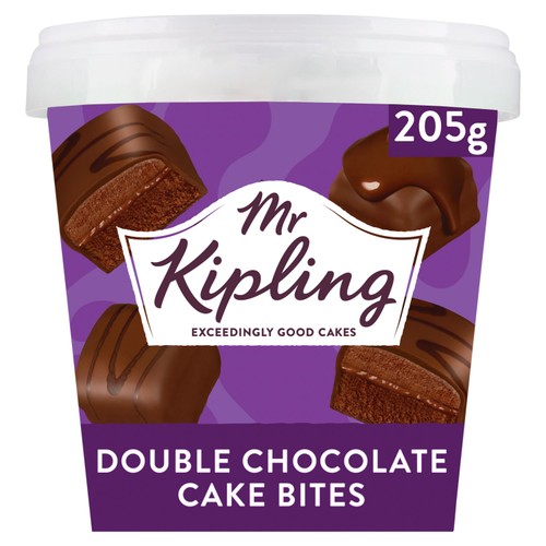 Mr Kipling Double Chocolate Cake Bites 205g